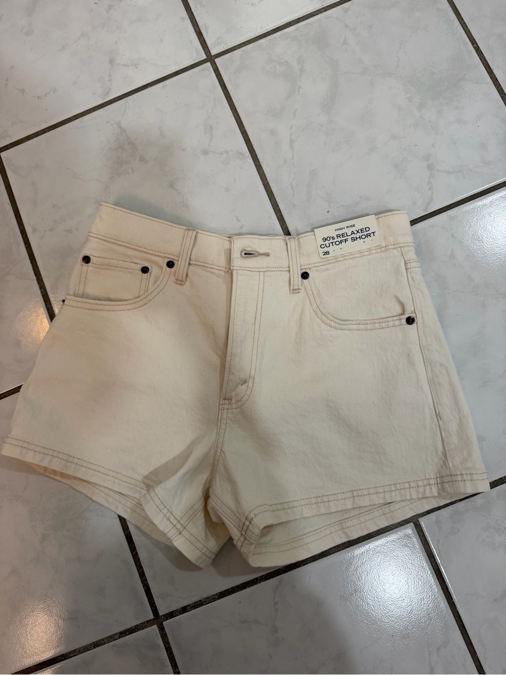 Abercrombie 90ms Relaxed Cutoff Short